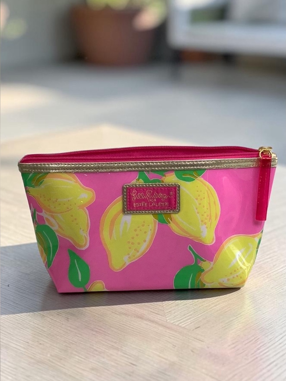 Lilly Pulitzer for Estée Lauder Lemons Cosmetic Bag